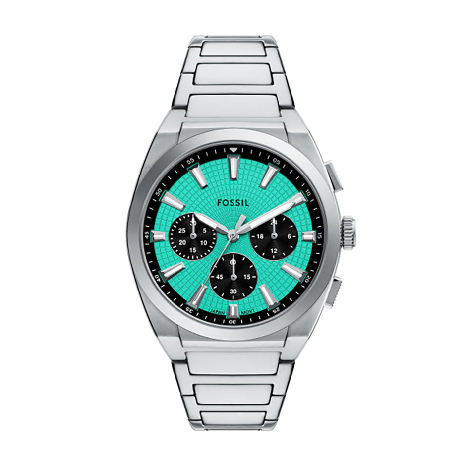 Men Everett Silver 44mm Watch