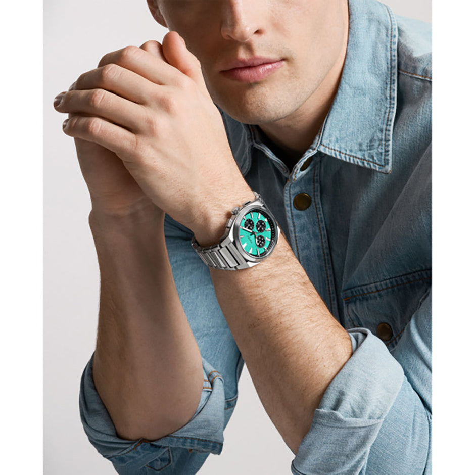 Men Everett Silver 44mm Watch