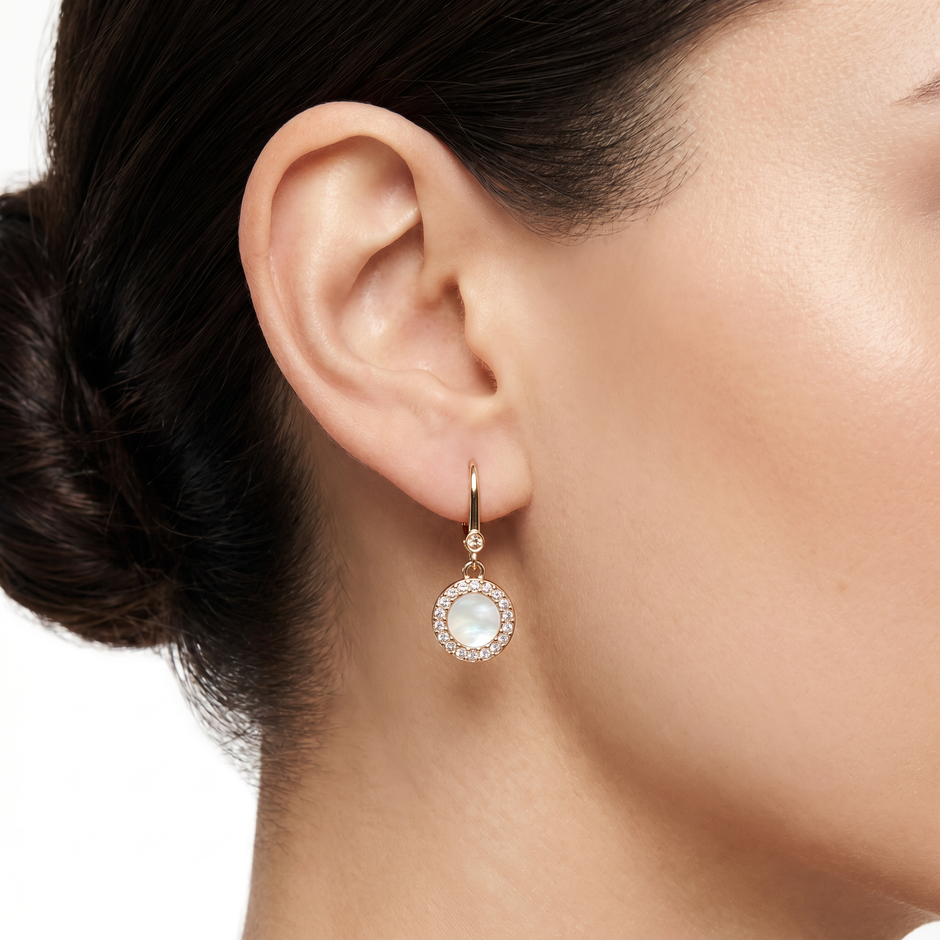 Women White Earring