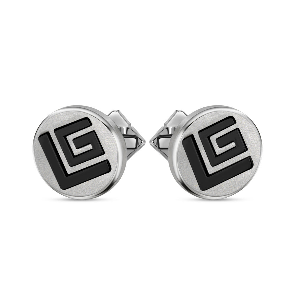 أزرار أكمام تيبو سوداء للرجال