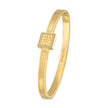 Women Eva Golden Plated Bangle