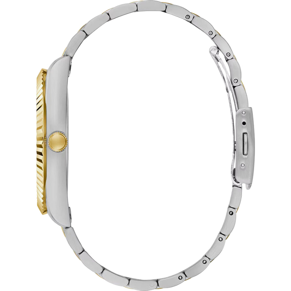 Men Guess Dress Two Tone Watch