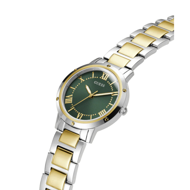 Women Guess Dress Two Tone Watch