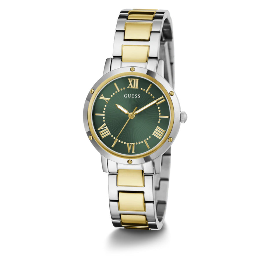 Women Guess Dress Two Tone Watch