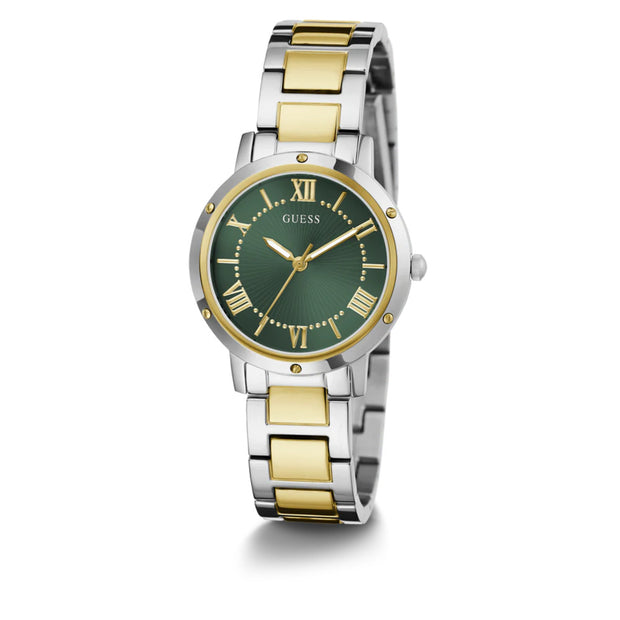 Women Guess Dress Two Tone Watch