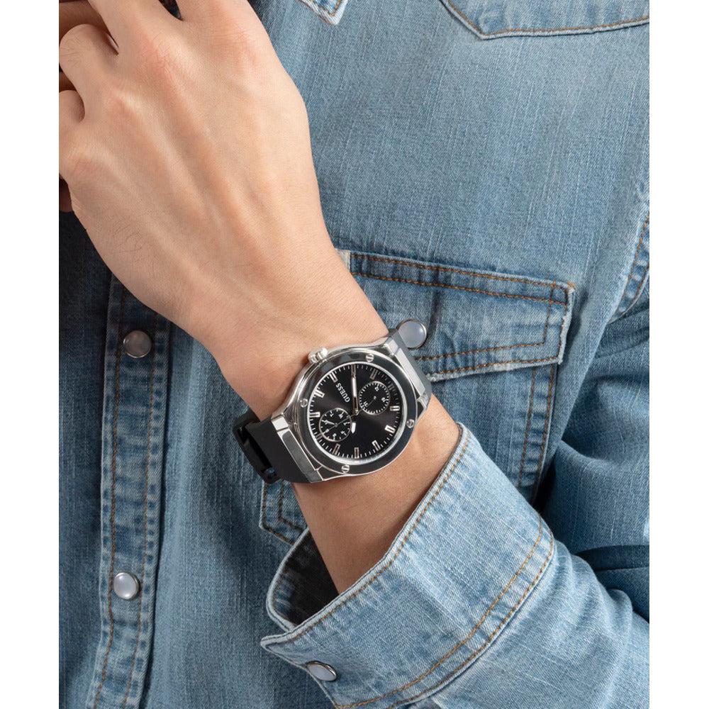 Men Jet Black Watch