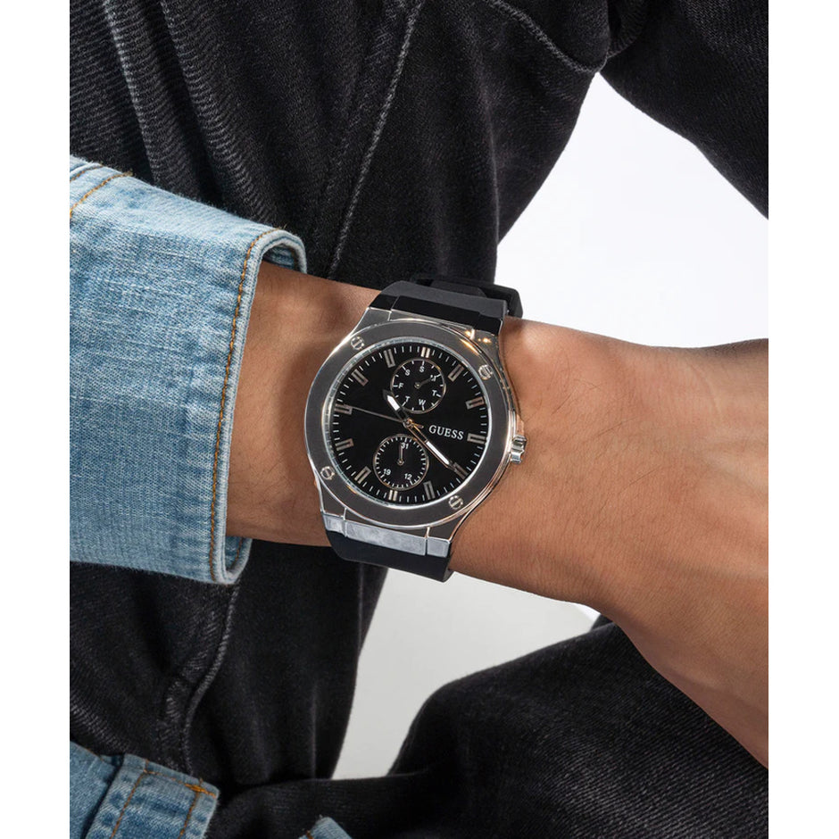 Men Jet Black Watch