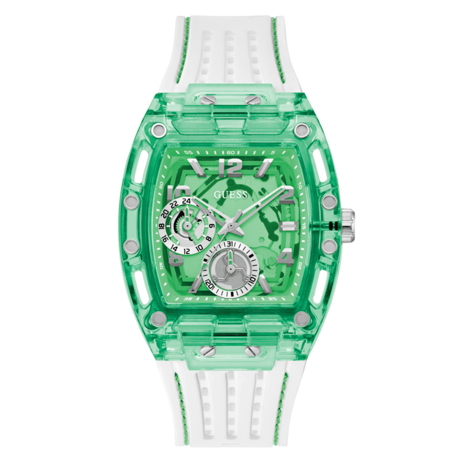 Men Guess Trend White Watch