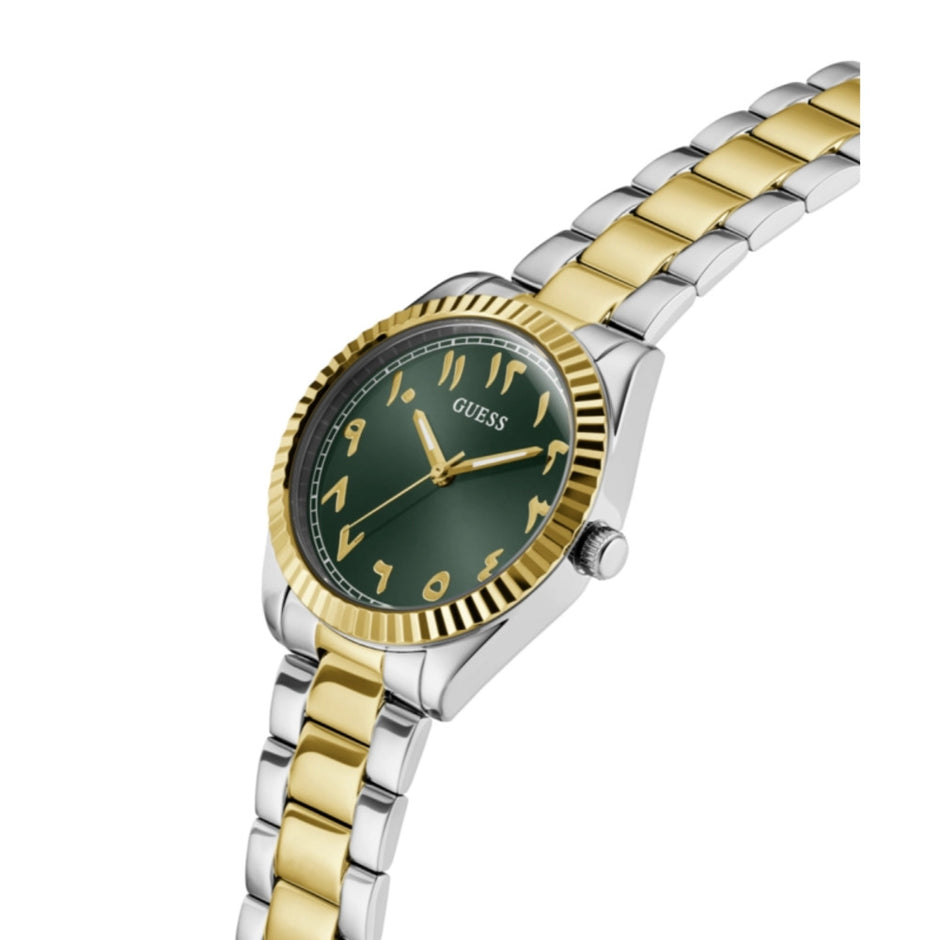 Women Guess Dress Two Tone Watch
