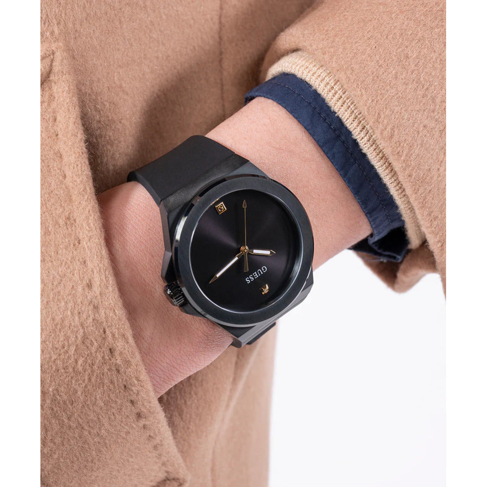 Men Guess Dress Black Watch