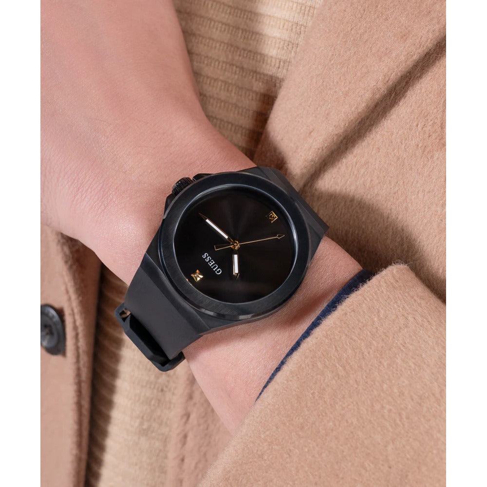 Men Guess Dress Black Watch