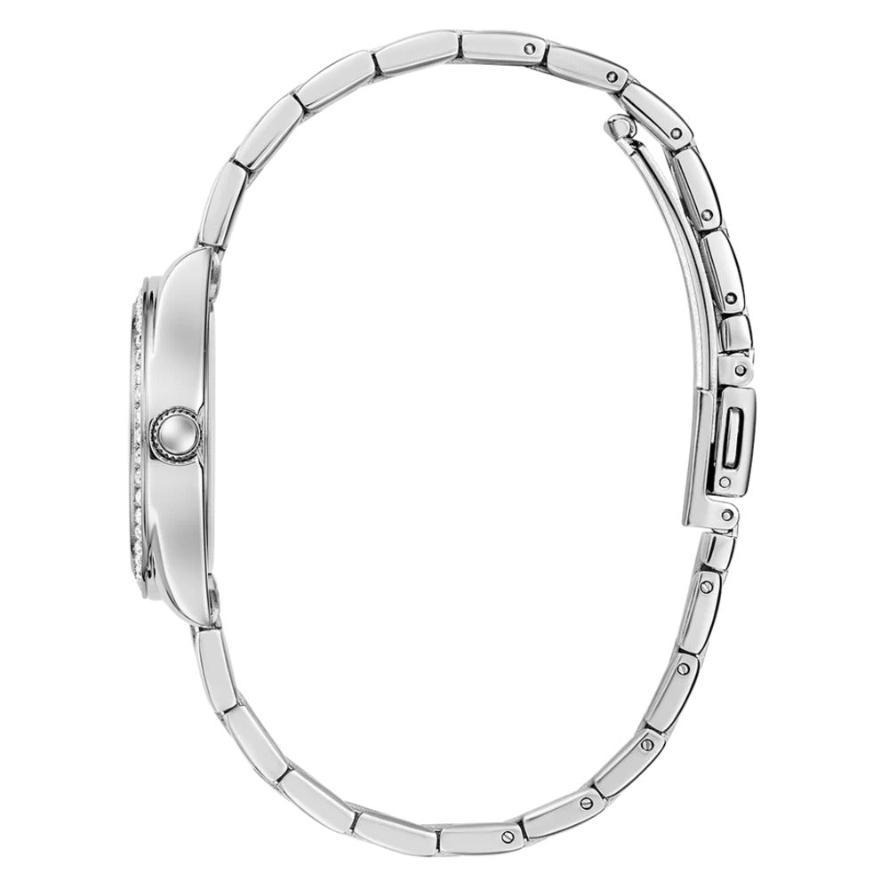 Women Guess Dress Silver Watch