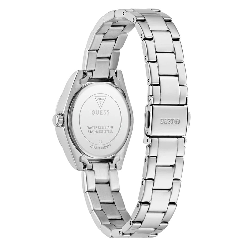 Women Guess Dress Silver Watch