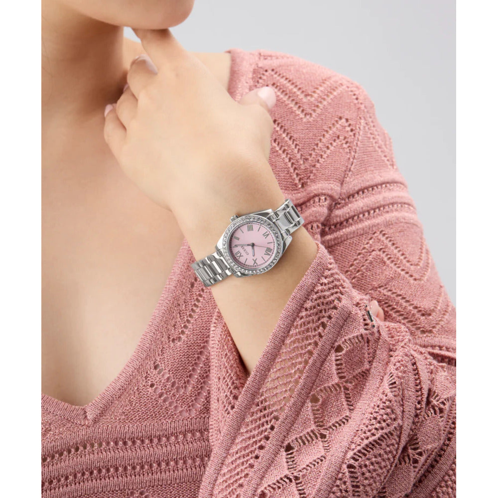 Women Guess Dress Silver Watch