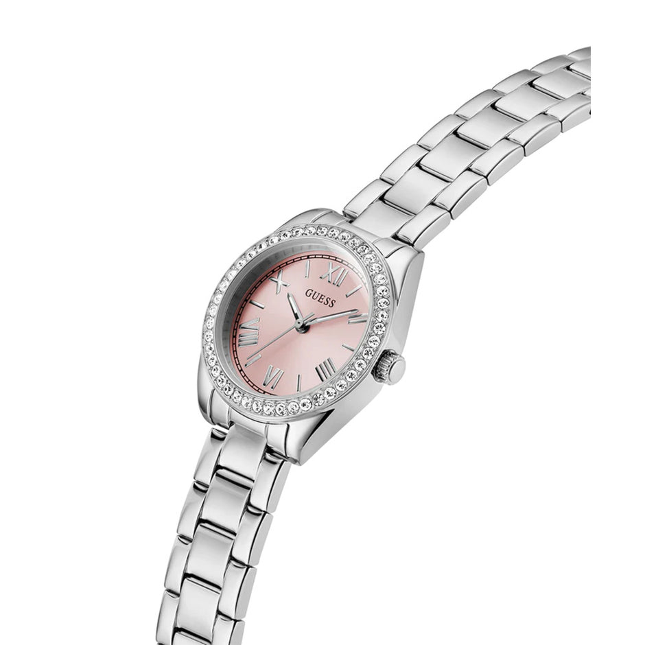Women Guess Dress Silver Watch