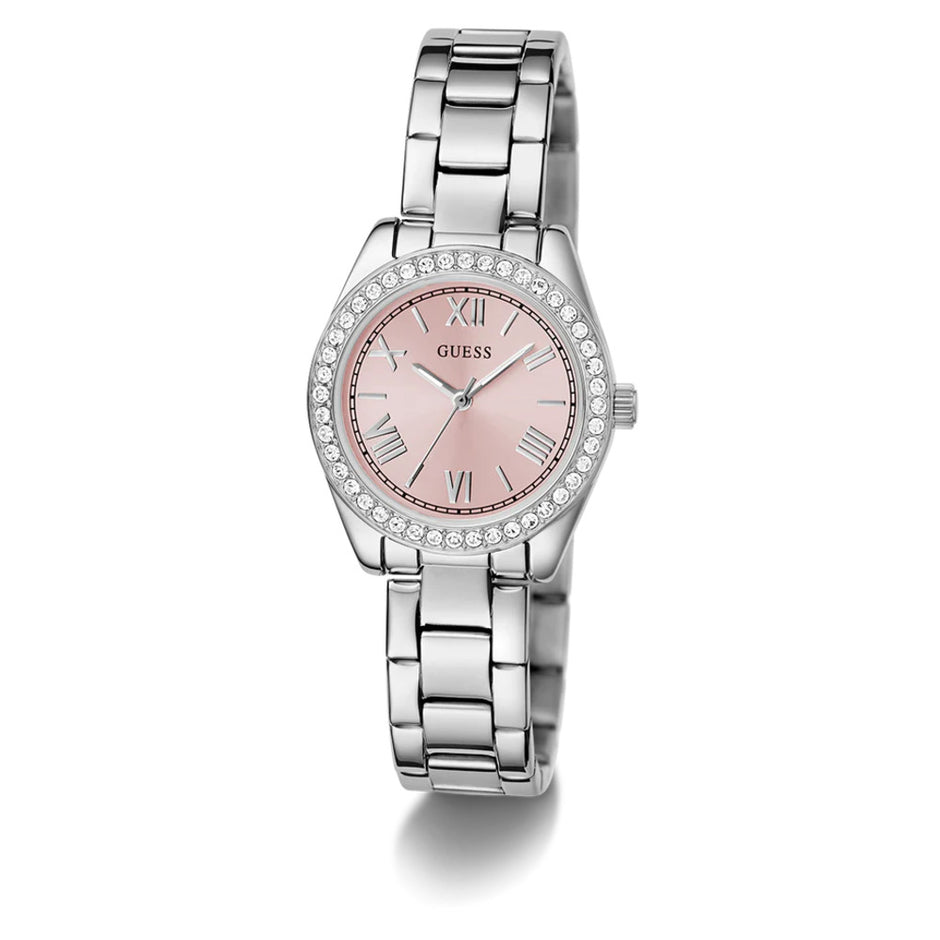Women Guess Dress Silver Watch