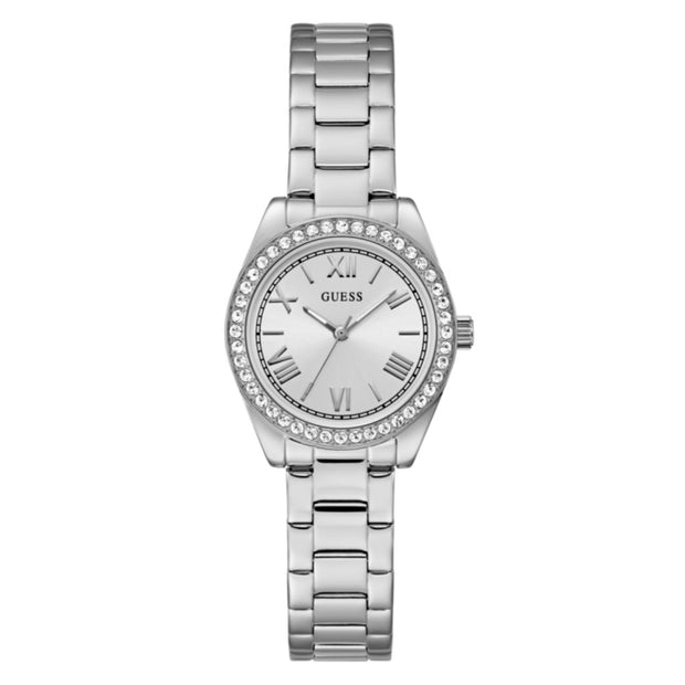 Women Guess Dress Silver Watch