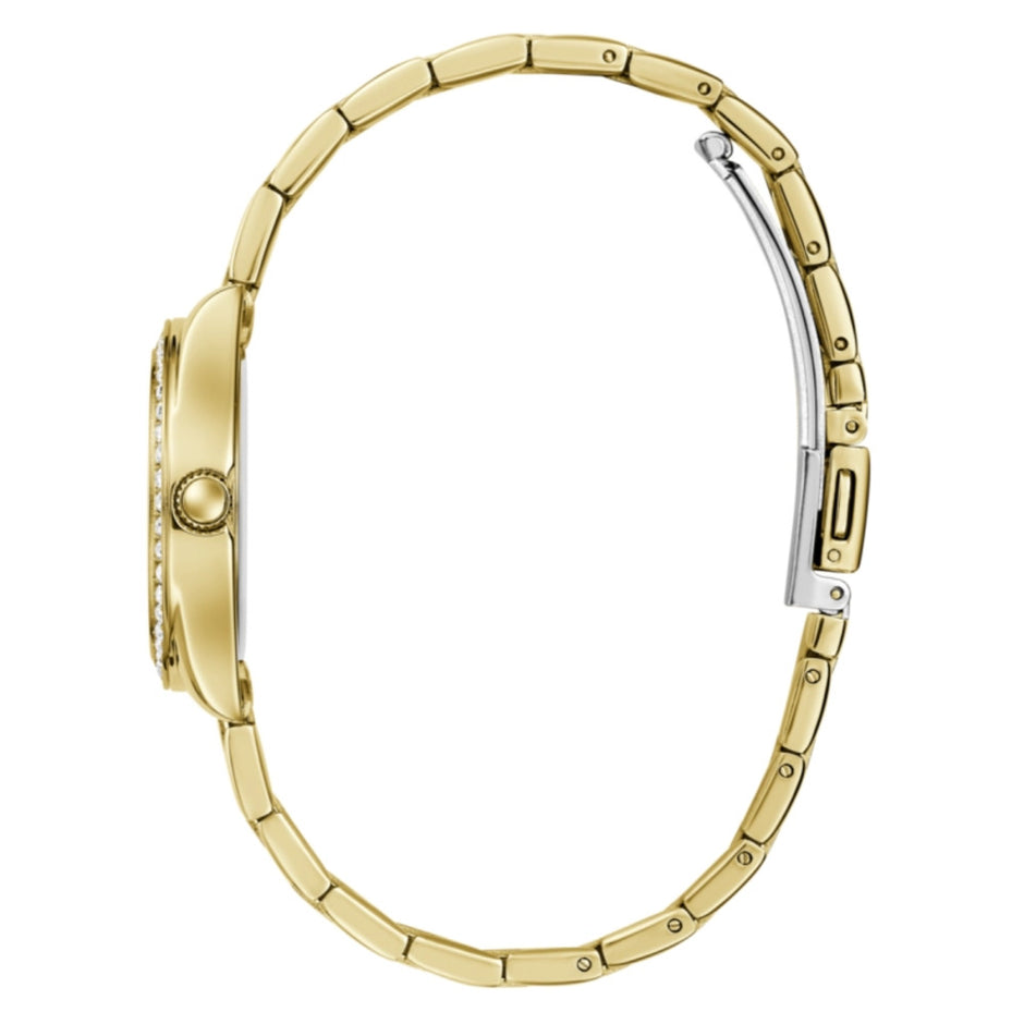 Women Guess Dress Gold Watch