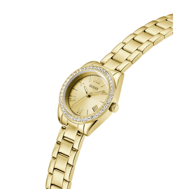 Women Guess Dress Gold Watch