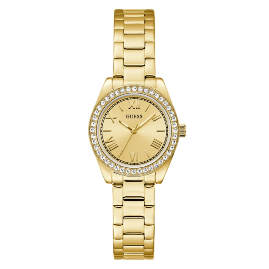 Women Guess Dress Gold Watch