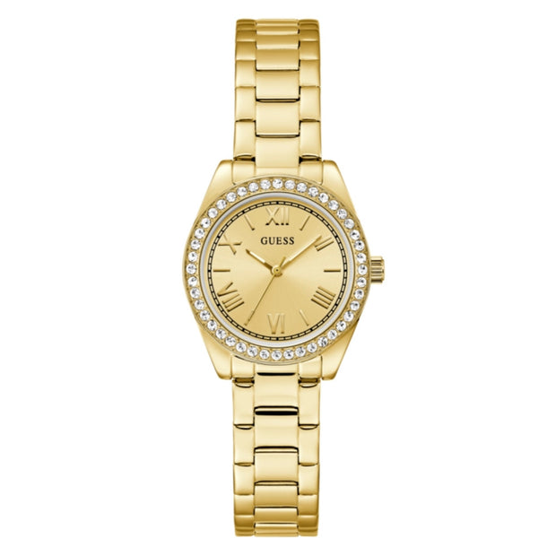 Women Guess Dress Gold Watch