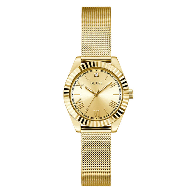 Women Guess Dress Gold Watch