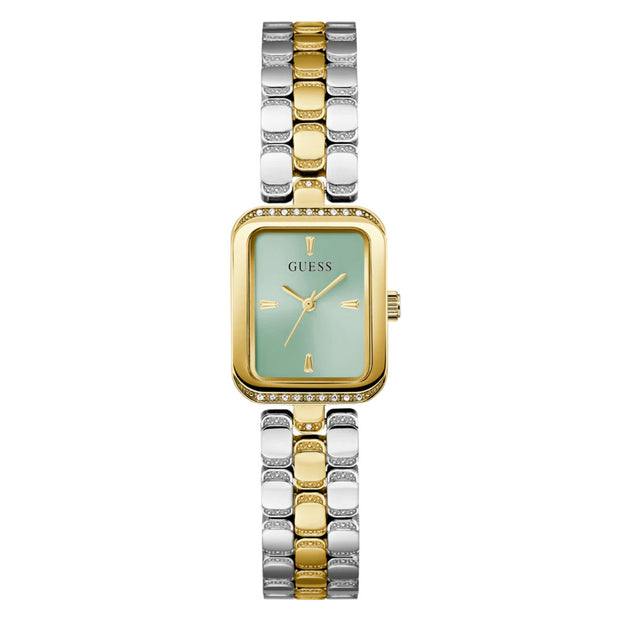 Women Guess Bejeweled Two Tone Watch