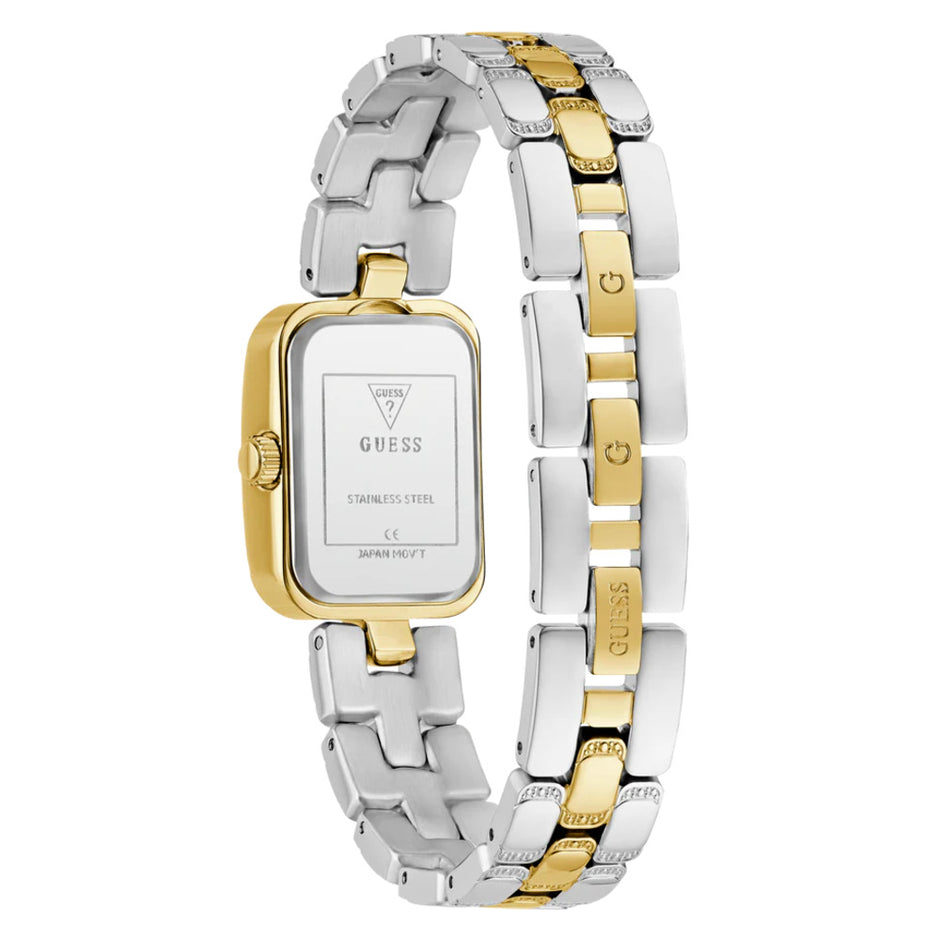 Women Guess Bejeweled Two Tone Watch