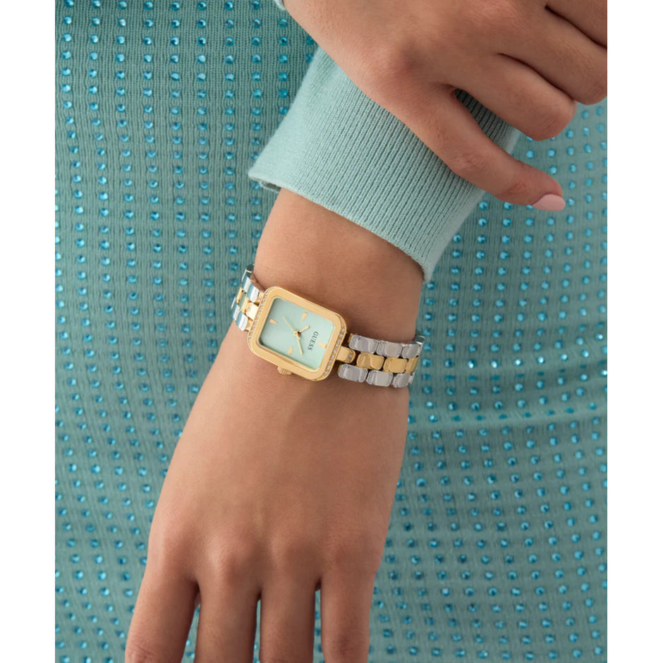 Women Guess Bejeweled Two Tone Watch