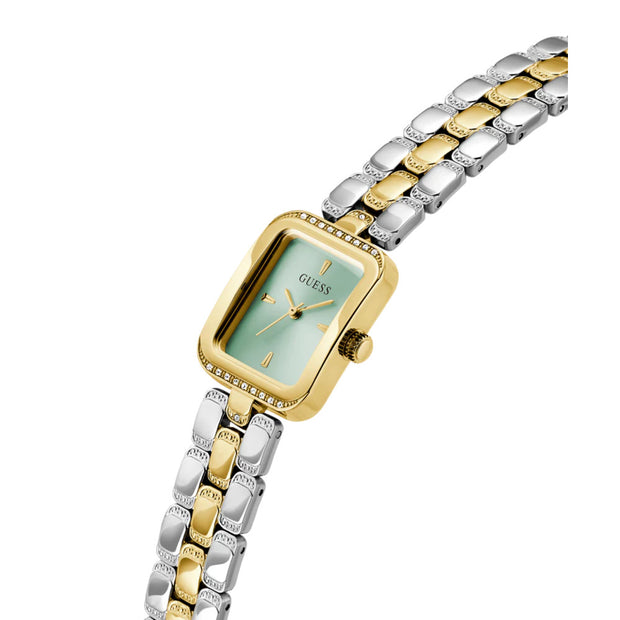 Women Guess Bejeweled Two Tone Watch