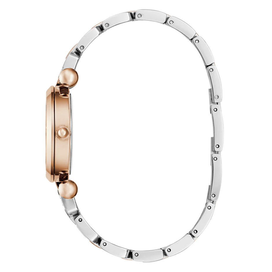 Women Guess Bejeweled Two Tone Watch