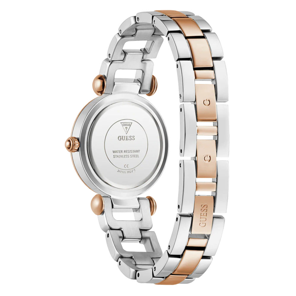 Women Guess Bejeweled Two Tone Watch