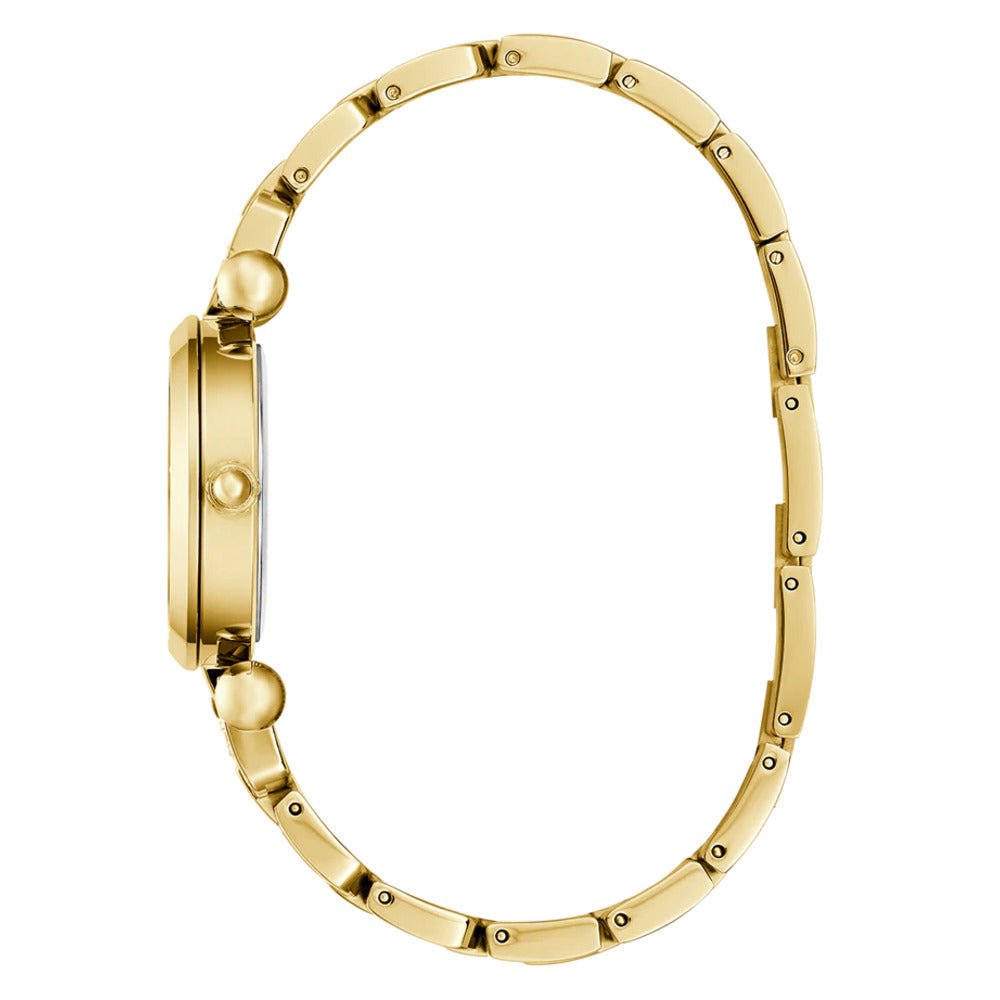 Women Guess Bejeweled Gold Watch