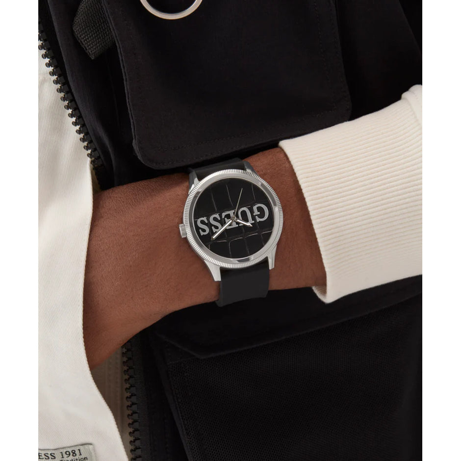 Men Guess Trend Black Watch