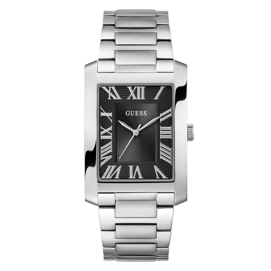 Men Guess Dress Silver Watch