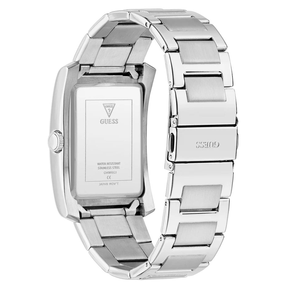 Men Guess Dress Silver Watch