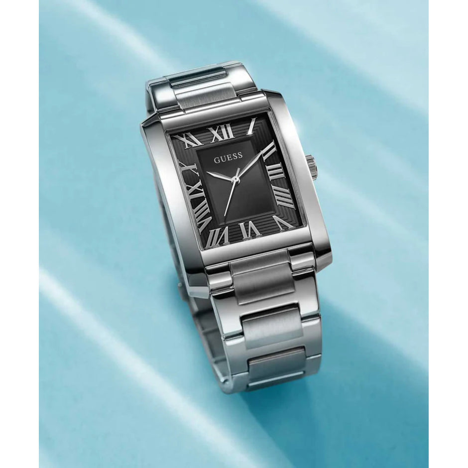 Men Guess Dress Silver Watch
