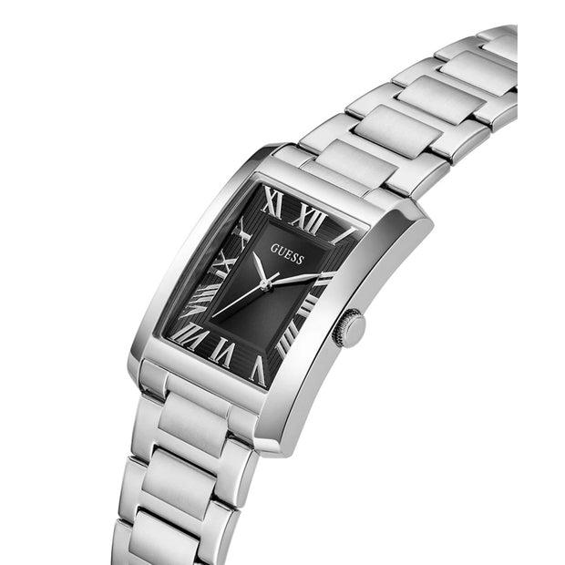 Men Guess Dress Silver Watch