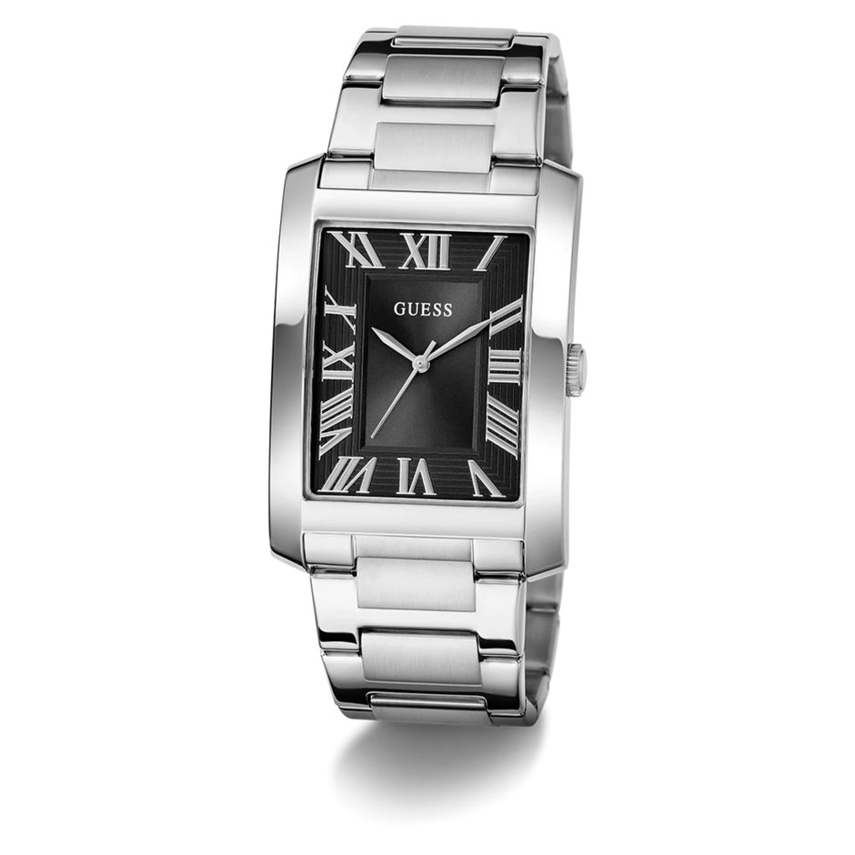 Men Guess Dress Silver Watch