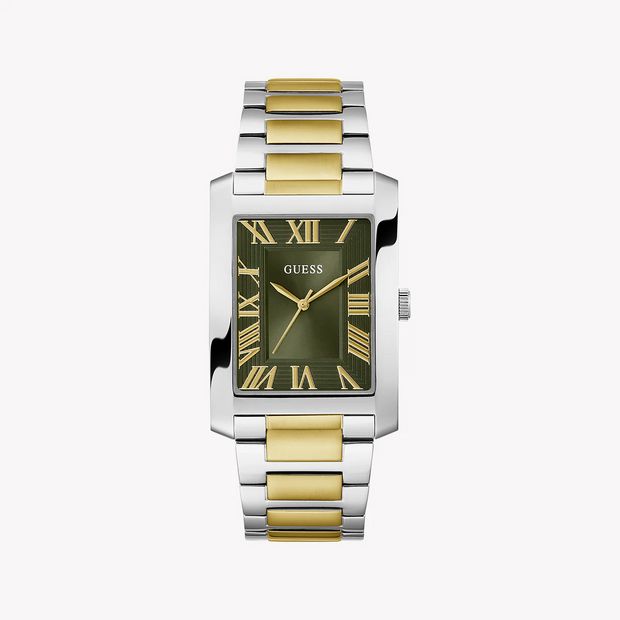 Men Guess Dress Two Tone Watch