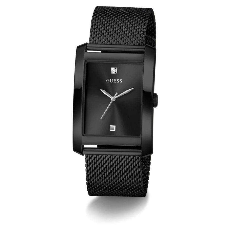 Men Guess Dress Black Watch