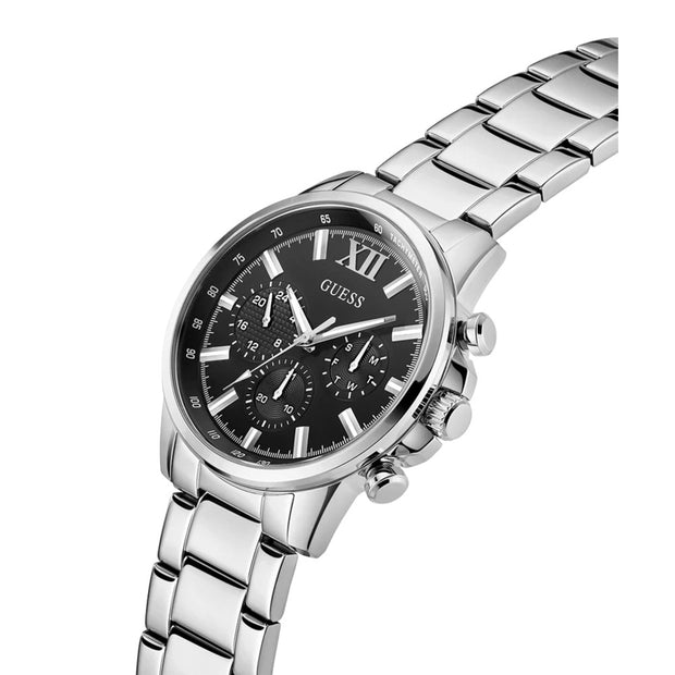 Men Guess Dress Silver Watch