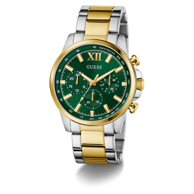 Men Guess Dress Two Tone Watch