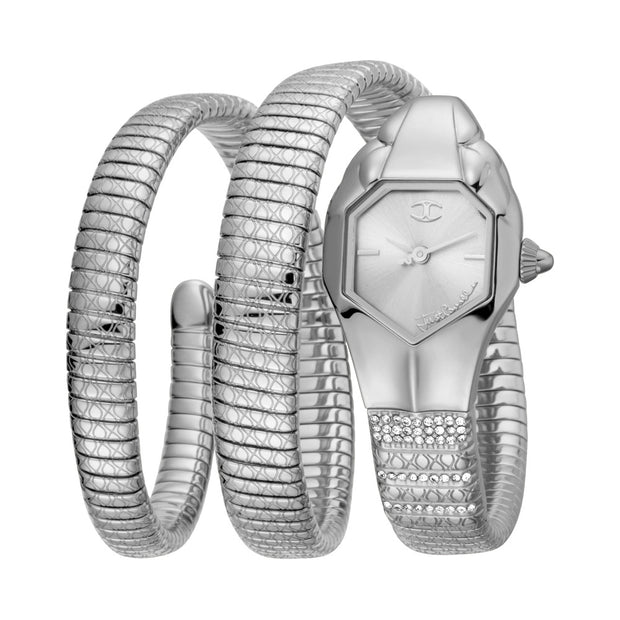 Women Just Glam Evo 1 Silver Watch