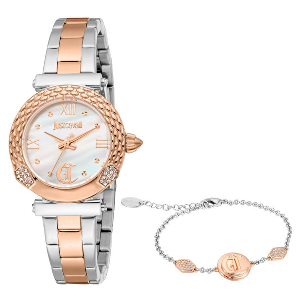 Women Curiosa Two Tone Watch Set
