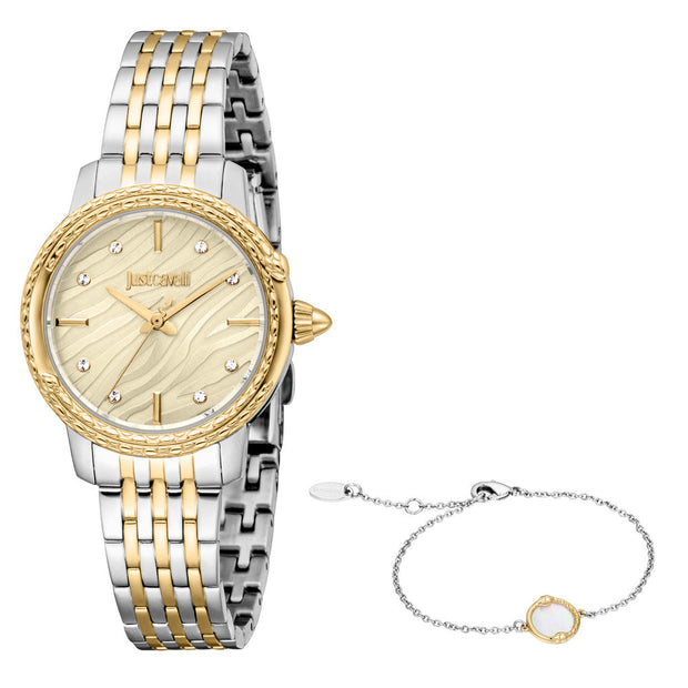 Women Euforia Two Tone Watch Set