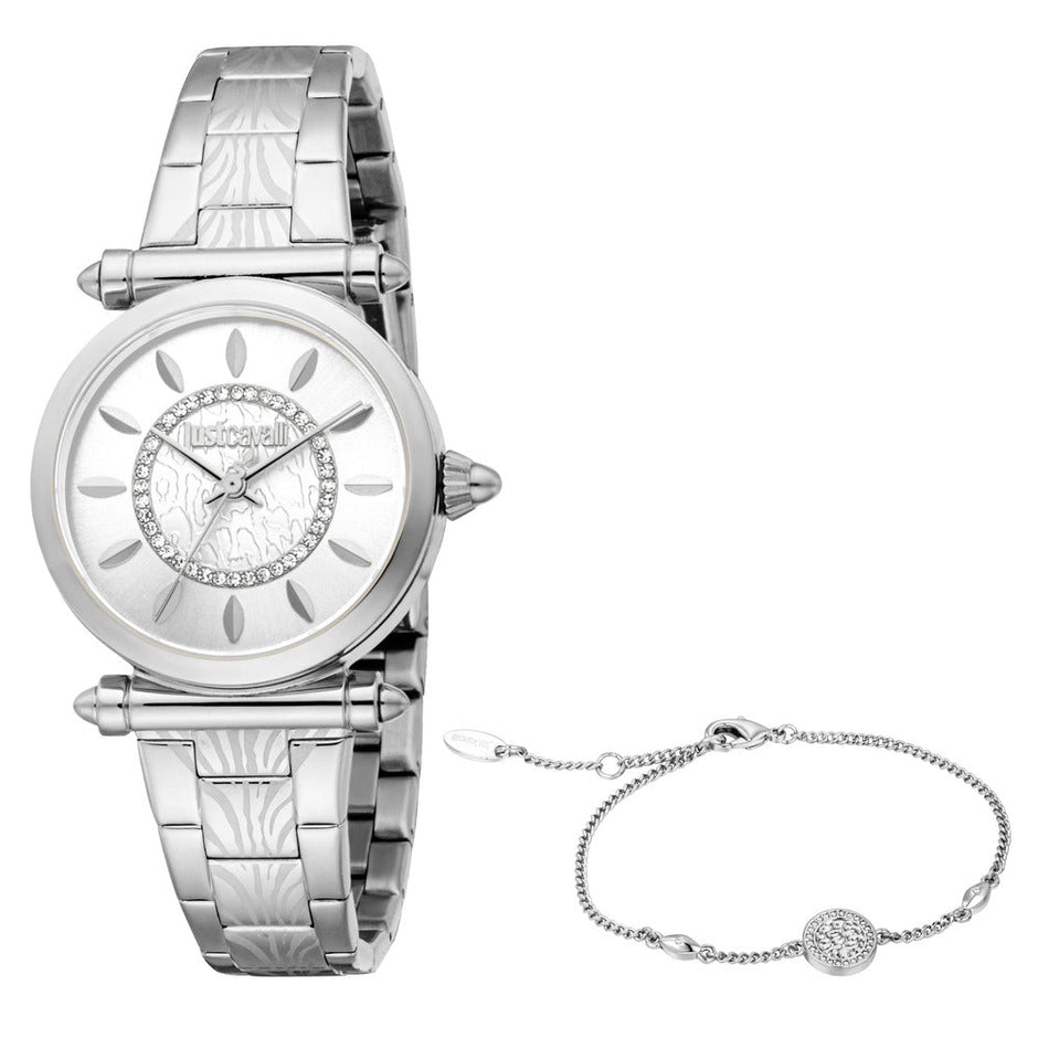 Women Splendida Silver 30mm Watch Set