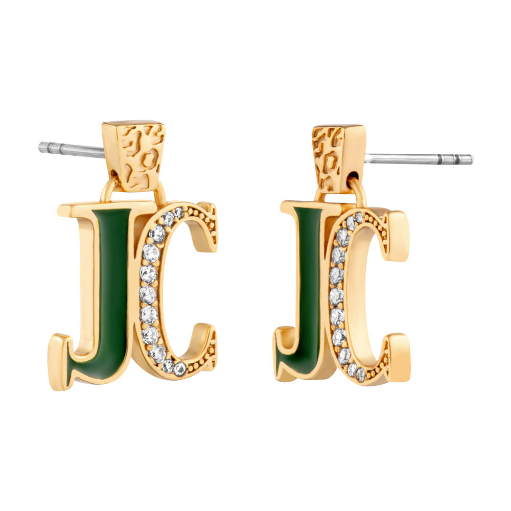 Women Green & Gold Earring