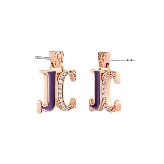 Women Purple & Rose Gold Earring