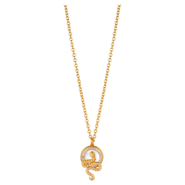 Women Just Serpente 2 Gold Necklace